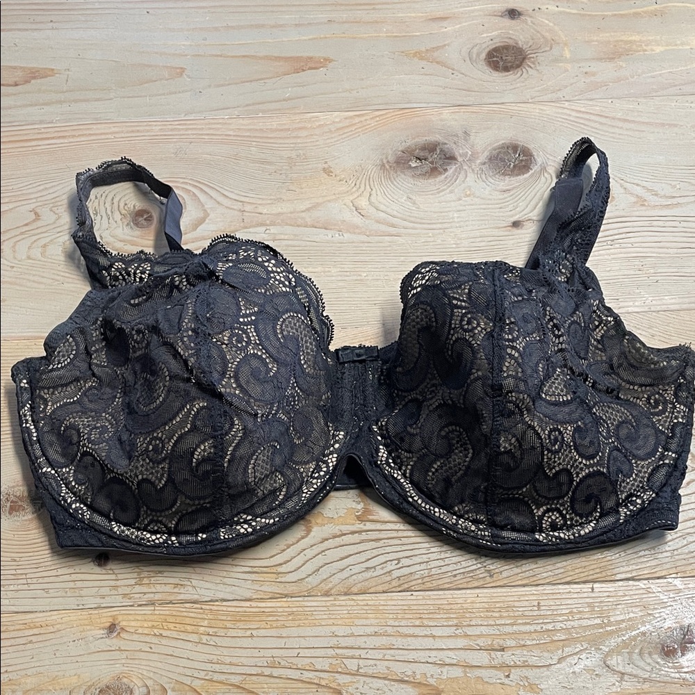 Playtex Black Lace Underwire Bra